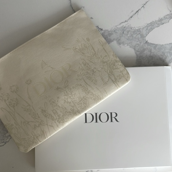 Dior Floral Makeup Bag Organizer Trousse Pouch NWT in box - Picture 1 of 6